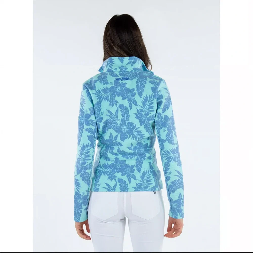 WOMEN'S STRAIGHT DOWN PARADISE
JACKET Full Zip, Close Fit, Aqua Blues and Greens - Picture 3 of 11